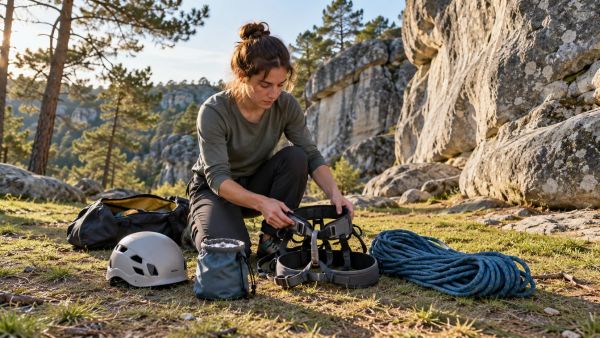 Optimiser son équipement d’escalade pour débutants
